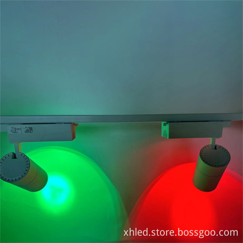 Commercial 40W LED Track Lighting System - Adjustable Indoor Rail Spotlights